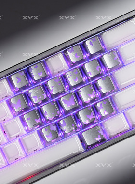 XVX爱心IMD爱心蝴蝶无畏契约暮蝶图案键帽透光打瓦电竞游戏键盘帽