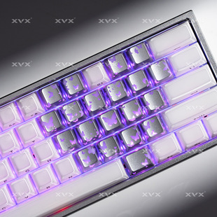 XVX爱心IMD爱心蝴蝶无畏契约暮蝶图案键帽透光打瓦电竞游戏键盘帽