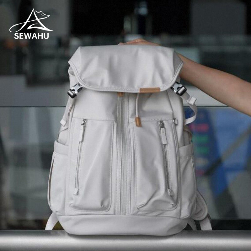 多功能休闲男款双肩包设计感小众男女户外通勤背包大容量电脑书包