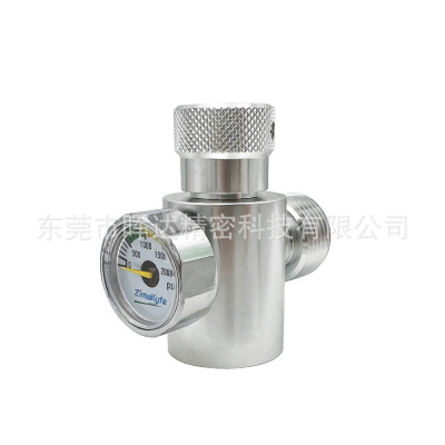 W21.8-14接头用于啤酒水草缸Sodastream苏打钢瓶接头带压力表