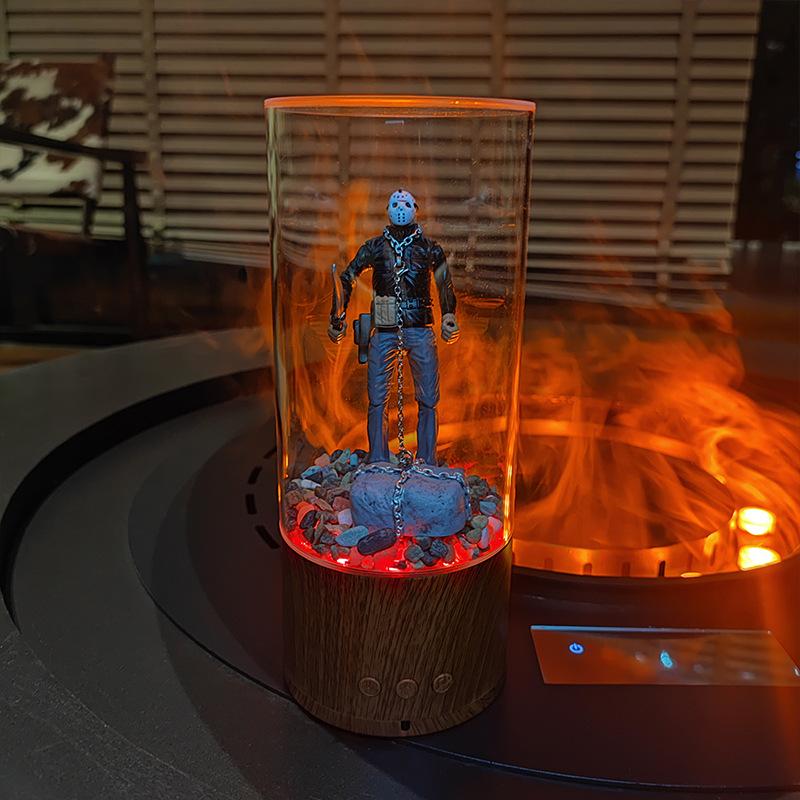 杰森旋转水柱灯手办灯光展台