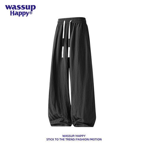 WASSUPHAPPY休闲裤子男宽松百搭
