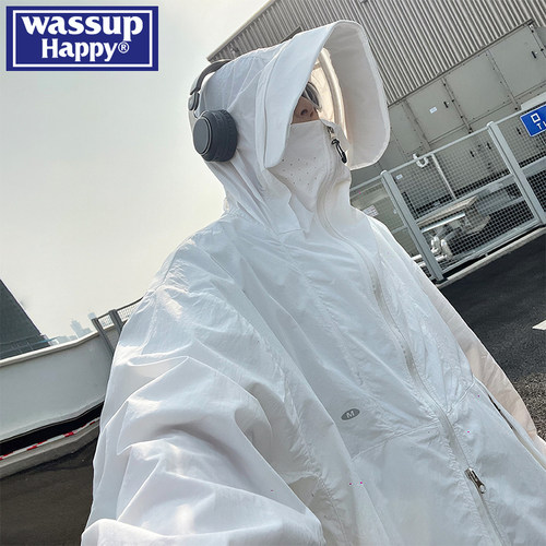 WASSUPHAPPY夏季薄款防晒衣男