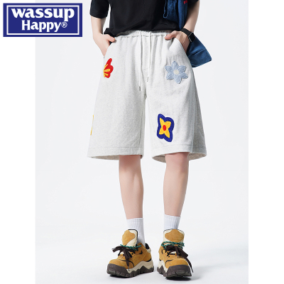 WASSUPHAPPY夏季薄款休闲短裤男