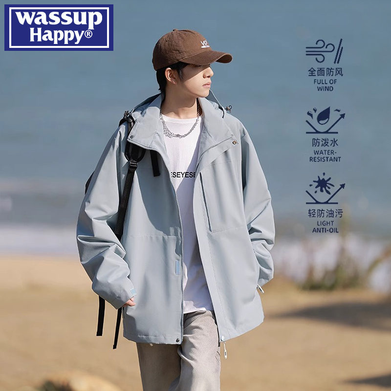 WASSUPHAPPY春秋季夹克外套男