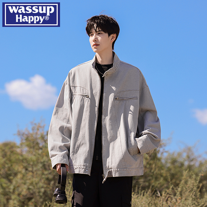WASSUPHAPPY水洗底特律夹克男士