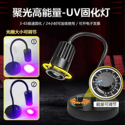 365nm405nm395nmUV紫外线固化胶荧光可调能量大功率实验室紫光灯