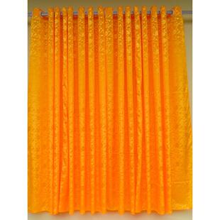 藏式佛堂遮挡帘黄色佛系窗帘寺院仙堂佛桌隔断帘佛龛挡佛背景布帘