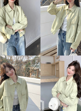 一念26年早春韩系时尚百搭纯色高级感皮衣YS24-94331