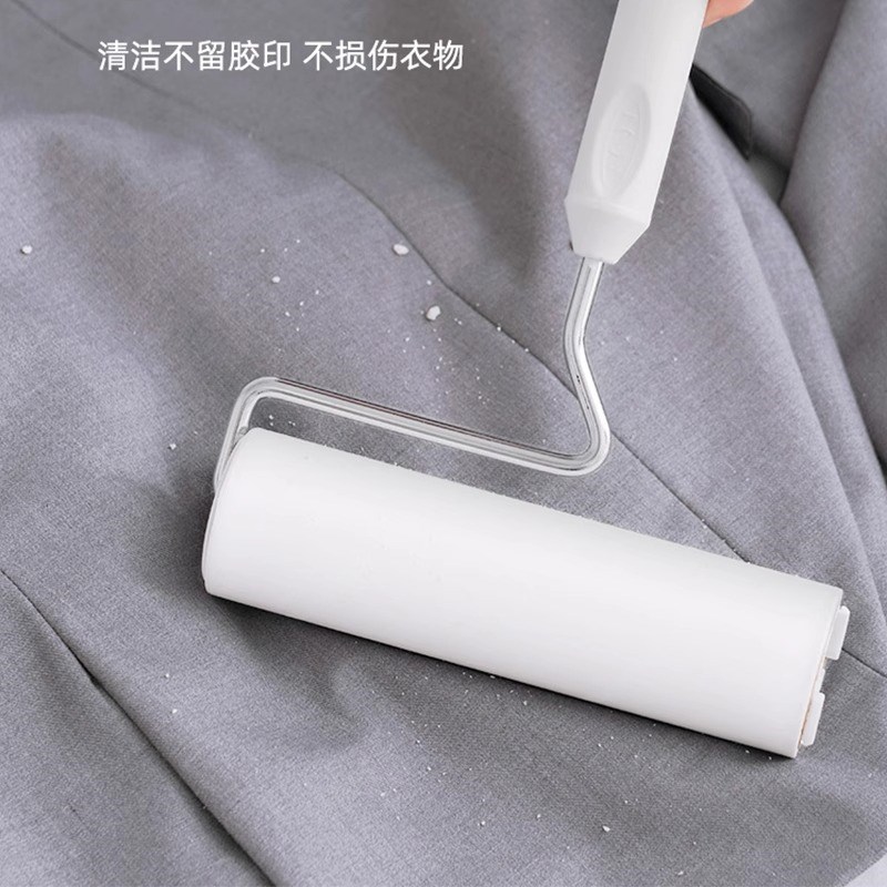 爱丽思粘毛器滚筒家用大号吸头发地板沾毛大长柄滚刷黏猫毛除尘纸