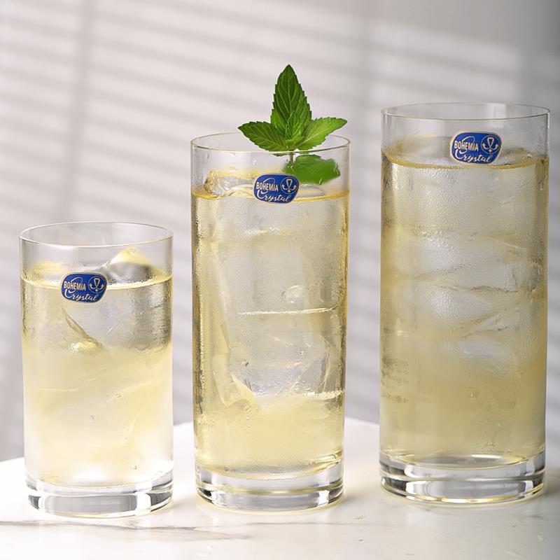 酒吧灵魂捷克进口薄款水晶玻璃鸡尾酒莫吉托柯林果汁饮料杯水杯系