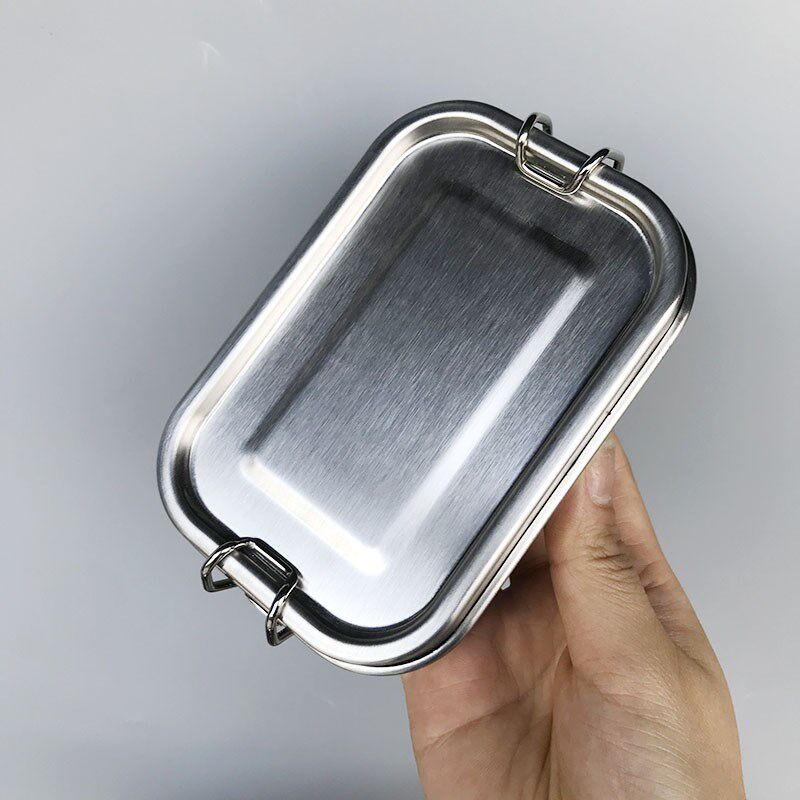 出口食品级304不锈钢保鲜盒密封储物盒酱料盒子调味盒防漏小号