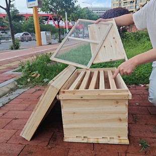 蜂箱中蜂箱七框标准蜂箱杉木烘干蜂箱厂家直销养蜂工具1.1厘米厚