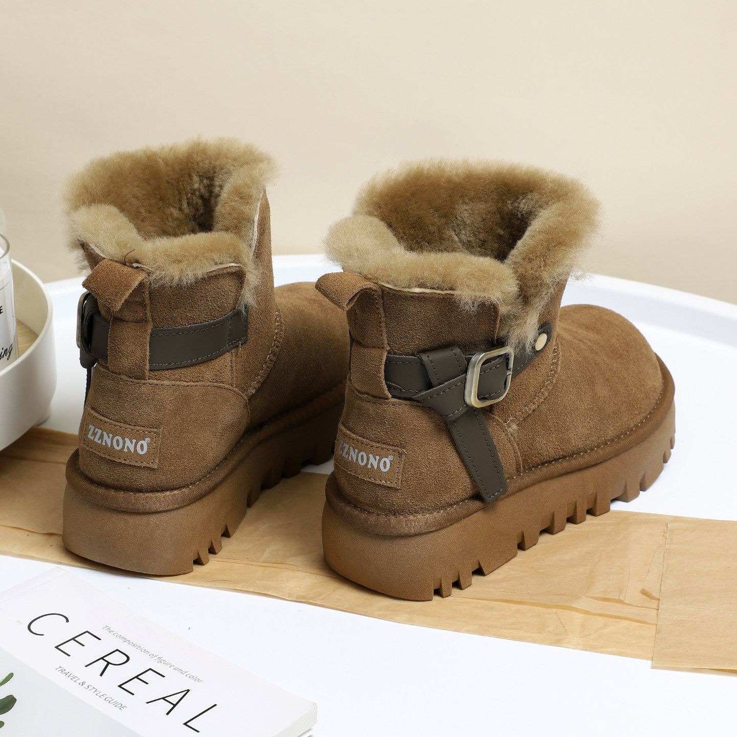 真皮全羊毛雪地靴2女025冬季新款