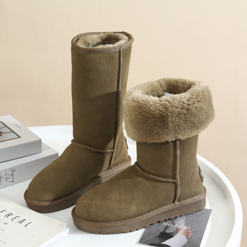 雪地靴女冬季加绒保暖长筒棉鞋