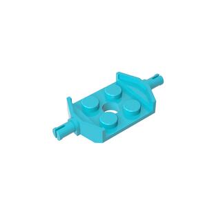 高砖积木零件GDS-1062配件2x2 两侧带小轮轴板兼容6157小颗粒散件