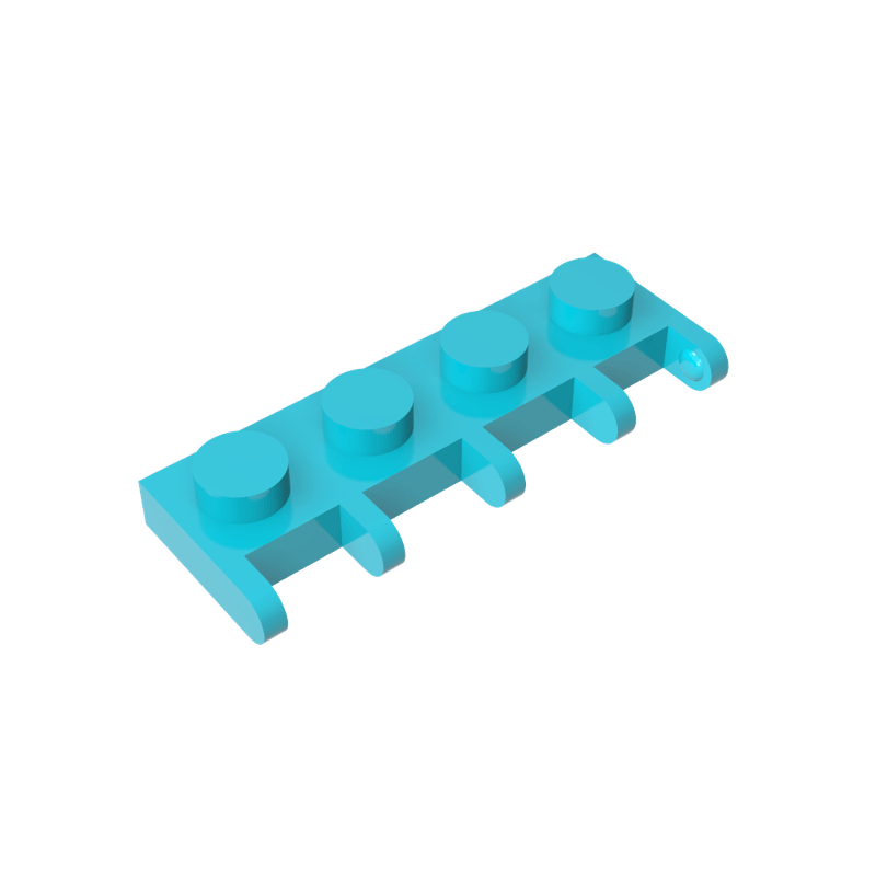 高砖积木零件GDS-M348配件1x4 铰链板 侧面5爪兼容4315小颗粒散件