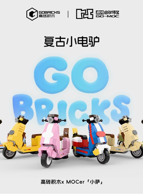 高砖xMOCers合作砖区复古小电驴NO：HZZQ202541-46