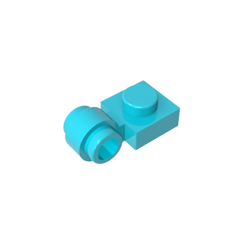 高砖积木零件GDS-812配件1x2 单侧带孔铰链板兼容4081MOC拼插散件