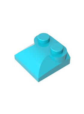 高砖积木零件GDS-800配件2x2 弧形砖兼容47457小颗粒MOC拼插散件
