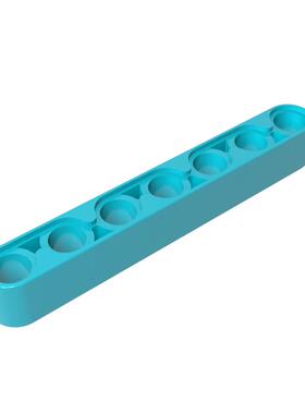 高砖积木零件GDS-665配件1x7 带孔臂(厚)兼容32524小颗粒拼插散件