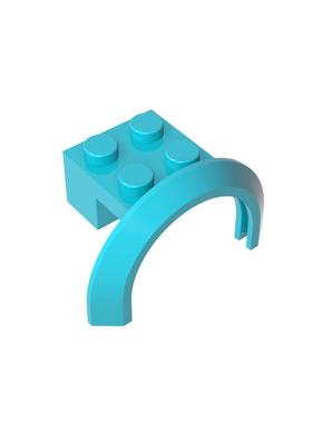 高砖积木零件GDS-1318配件4x2/2x2 车辆 轮拱挡泥板兼容50745散件