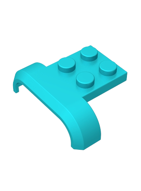 高砖积木零件GDS-90025配件4x3x1 汽车挡泥板兼容小颗粒拼插散件