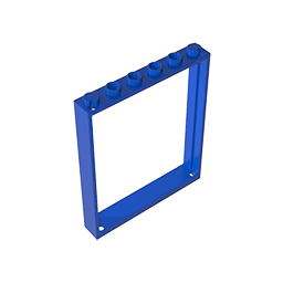 高砖积木零件GDS-90443 1x6x6窗户兼容42205 MOC散件