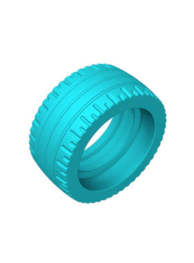 高砖积木零件GDS-1491配件轮胎兼容18977小颗粒MOC拼插散件