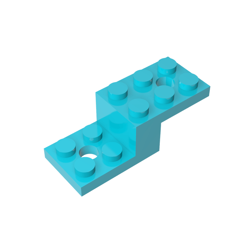 高砖积木零件GDS-713配件2x5托架件兼容11215小颗粒MOC拼插散件