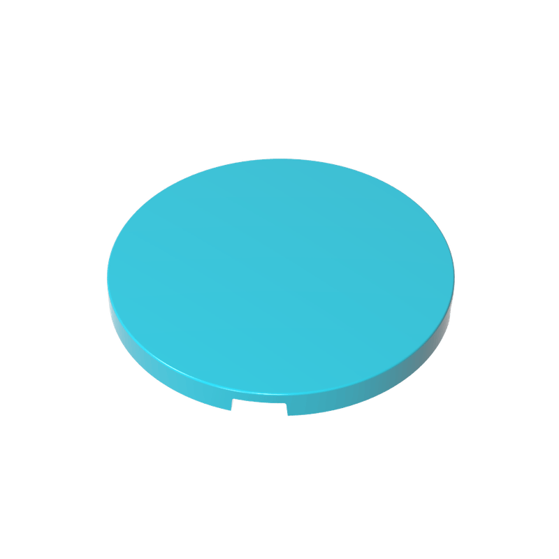 高砖积木零件GDS-21071配件4x4 光面圆板兼容小颗粒MOC拼插散件