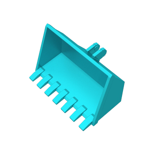 高砖积木零件GDS 90116配件4x4x2七齿挖掘机铲斗兼容21709散件