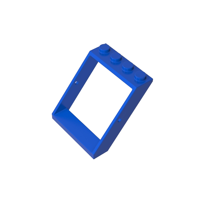 高砖积木零件GDS-2128 4x4x3屋顶窗兼容4447 MOC散件