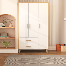 衣柜卧室家用出租房用简易组装衣橱现代实木衣柜新款2024爆款柜子