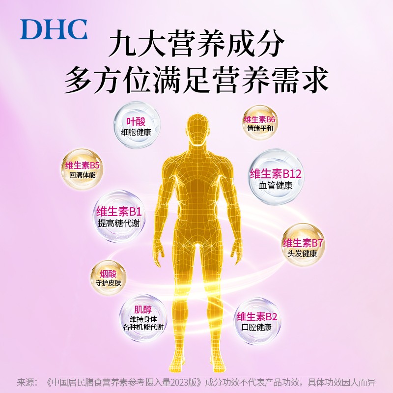 【三颗馒头】【DHC蝶翠诗】正品肌醇维生素维BVBvb维生素B维生素b