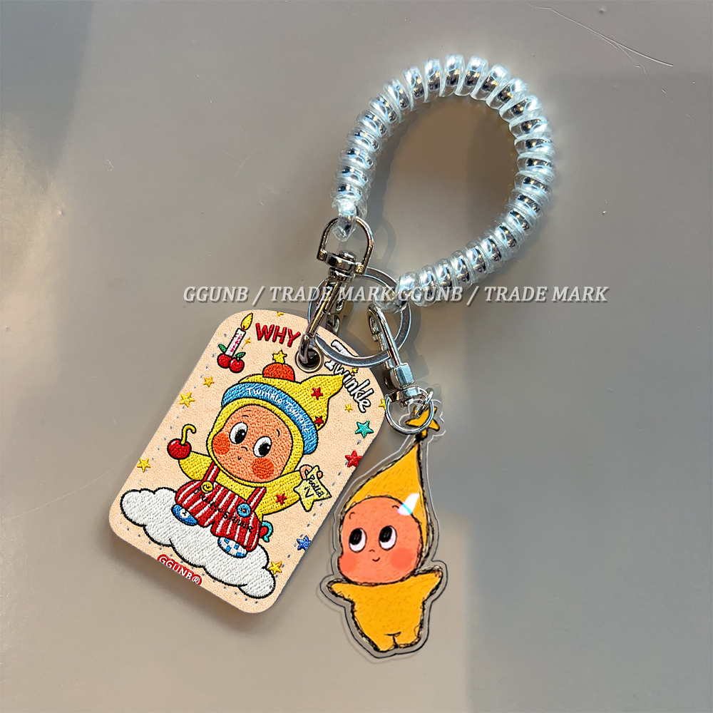 钩子手小丑服星星人感应卡套学生滑盖卡套饭卡地铁电瓶车小区卡包公交卡身份证件门禁卡工作证件套