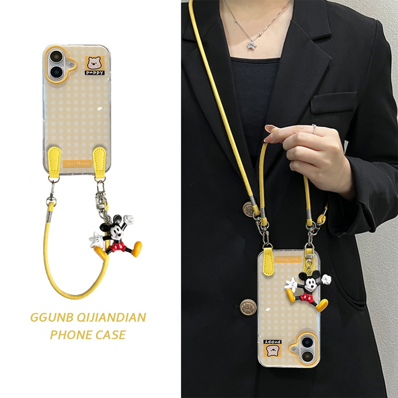 黄白格纹适用vivox300pro手机壳x200/100高级90保护套x80/70简约s20/19小众18/17防摔s16软15