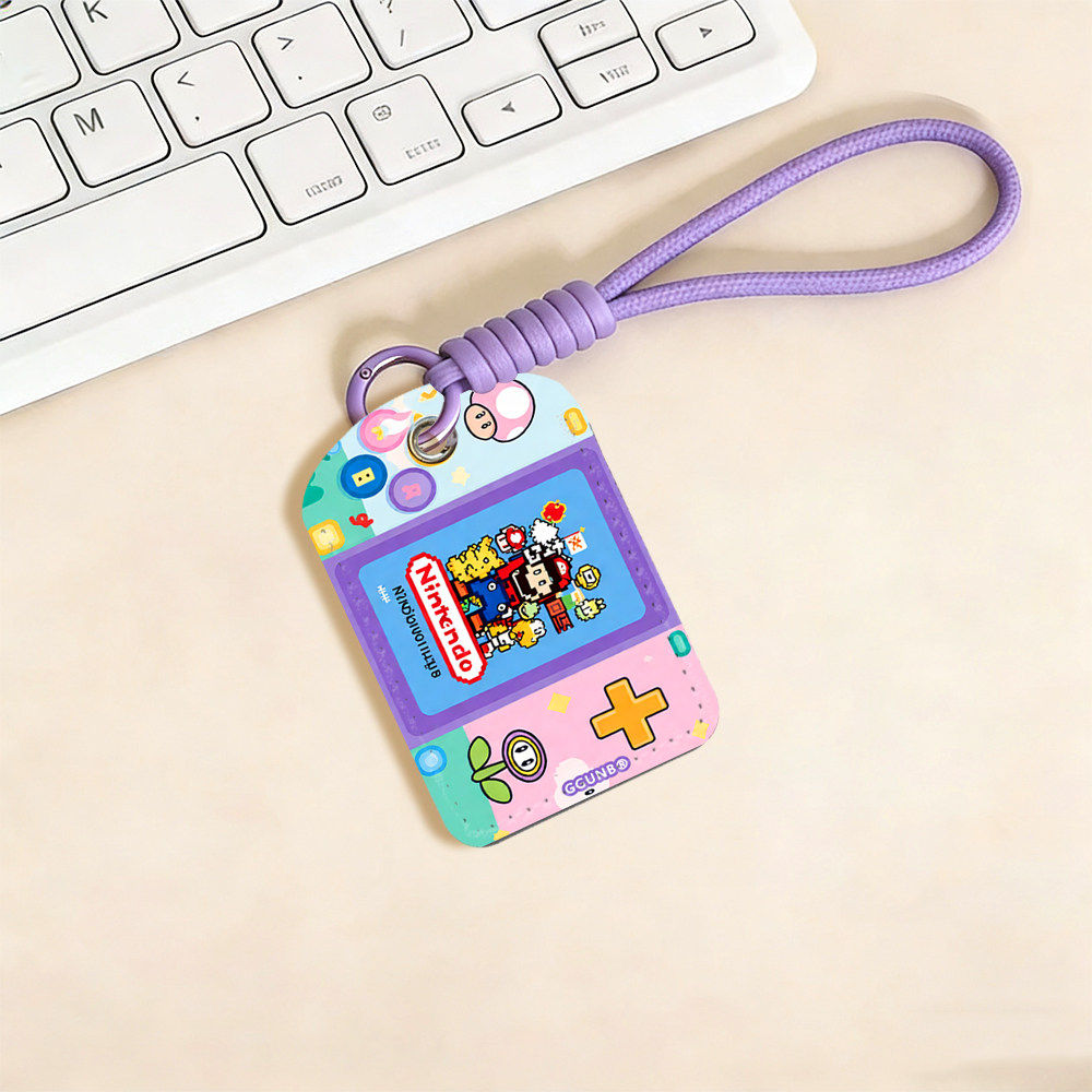 像素马里奥PS游戏机NFC门禁水滴小卡套钥匙扣迷你NFC感应小区公交卡交通电梯IC卡防摔保护套