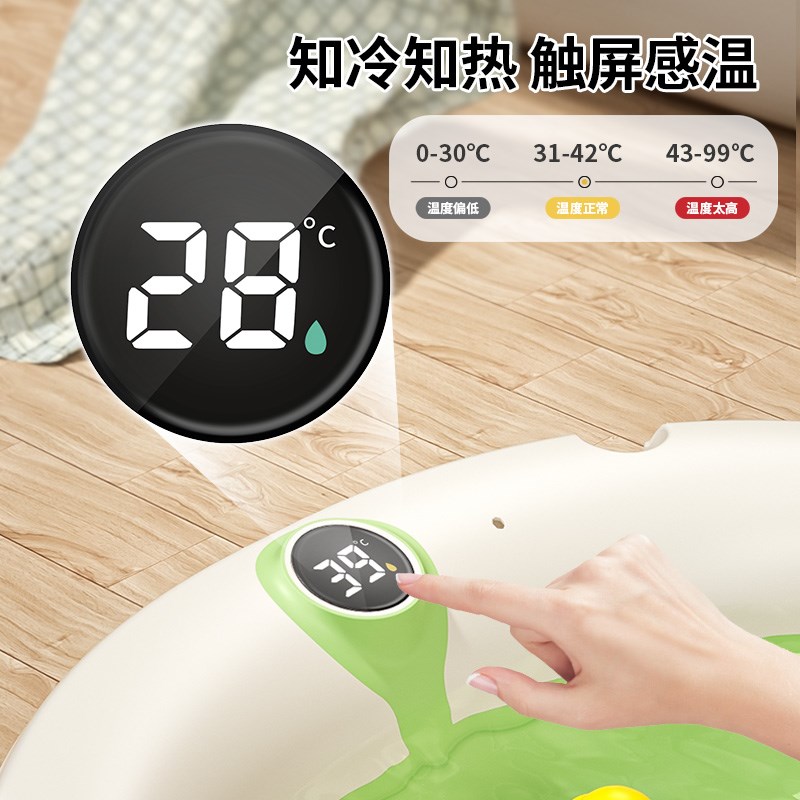婴儿洗澡盆大号浴桶浴盆坐躺小孩家用宝宝可折叠幼儿新生儿童用品