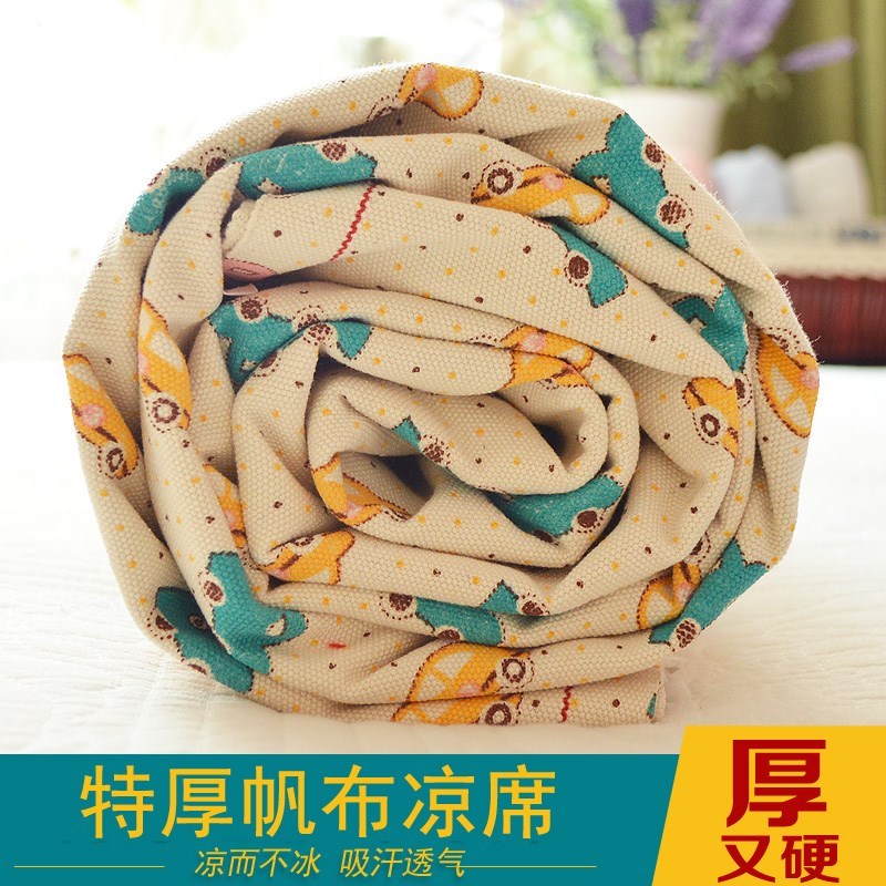 天津老帆布凉席粗布凉席夏季老帆布凉席老粗布帆布凉席特厚
