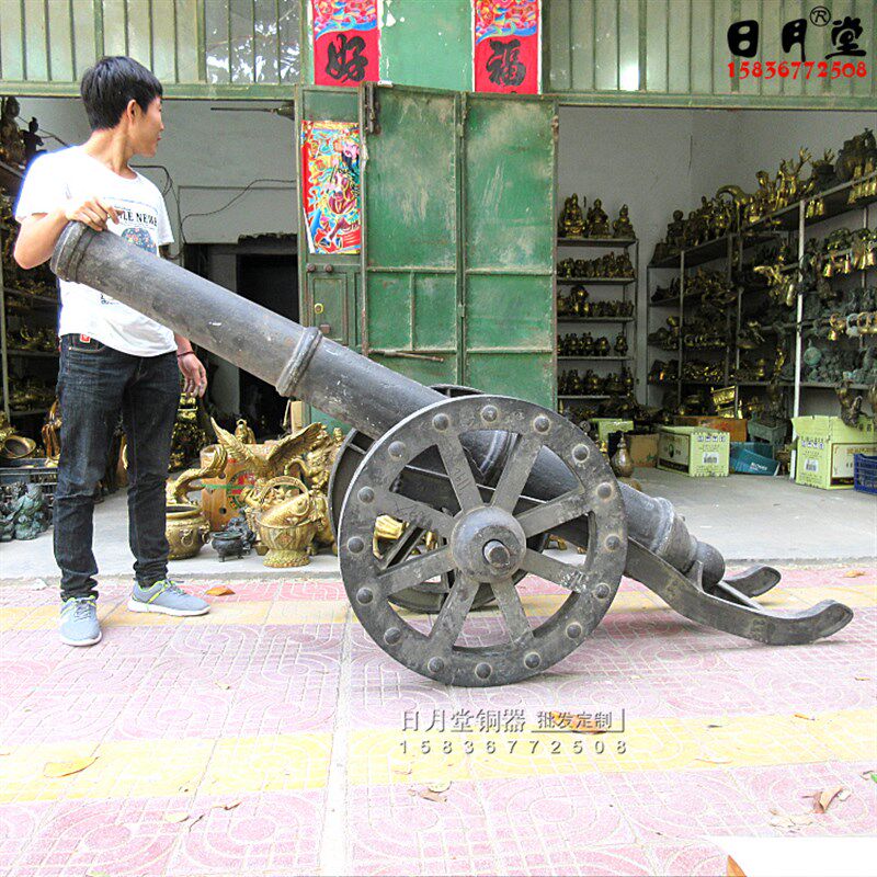 特大铸铁大炮别墅农家乐古战场景区城墙摆件明清古典镇宅红衣大炮