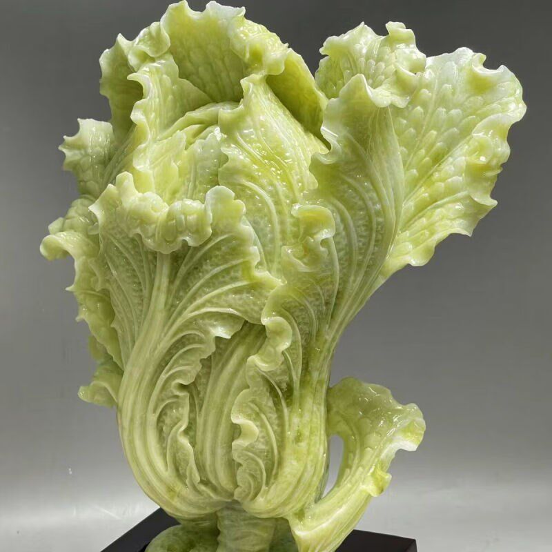 白菜花瓶摆件开花白菜客厅电视柜酒柜玄关家居装饰品乔迁新居礼品