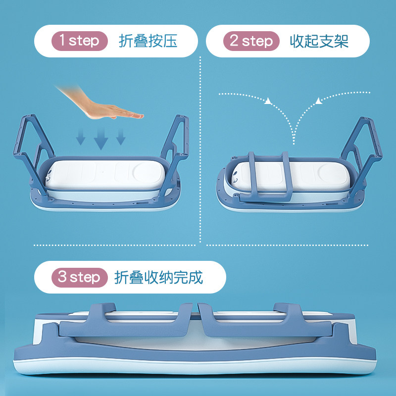 世纪宝贝新生宝宝洗澡盆婴儿浴盆折叠浴桶小孩大人泡澡家用可坐躺