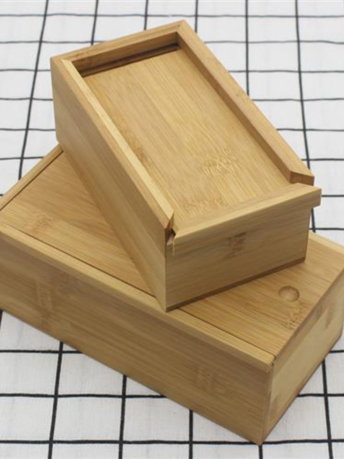 实木长方形抽木拉品木盒定做礼品盒包装盒饰收纳首饰竹盒小木盒子