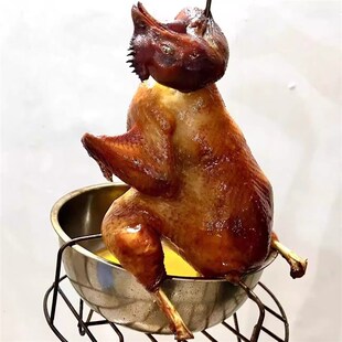 台湾桶仔鸡烤鸡架钢管鸡盘栋企鸡架跳舞鸡架吊烧鸡架