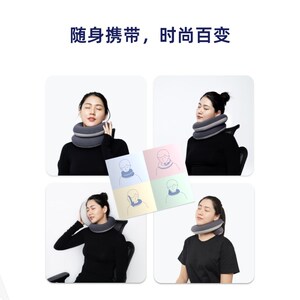 Vesta百变螺旋旅行枕记忆棉枕芯柔软舒适支撑颈椎办公室午睡枕头