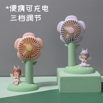 小风扇迷你床上学生宿舍家用台式静音安妮宝贝小型办公室电风扇