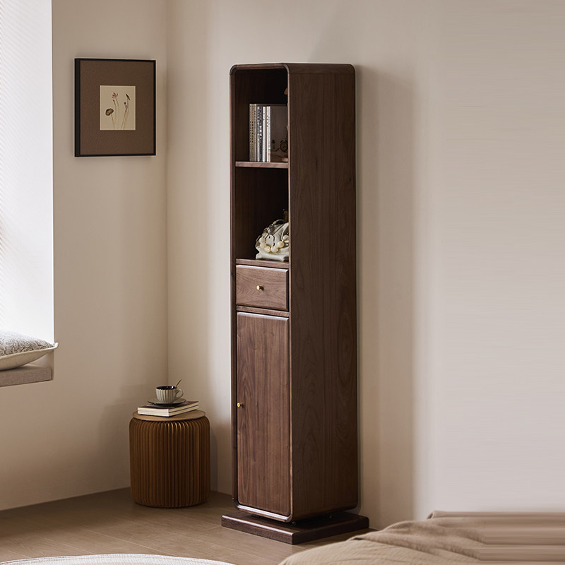 北美黑胡桃木全实木落地穿衣镜