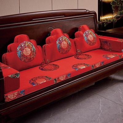 老式木沙发专用垫新款实木沙发垫轻奢高级感红木家具海绵坐垫套护