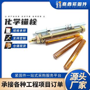 8.8化学锚栓M12膨胀螺丝药水药剂超重型专用国标加长螺杆特殊螺栓